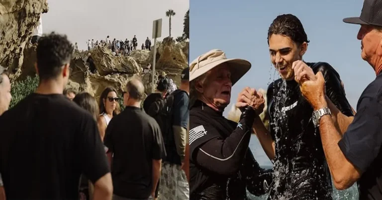 Cientos de personas fueron bautizadas el pasado fin de semana en Pirate’s Cove, California, como parte de los frutos de la Cruzada de la Cosecha