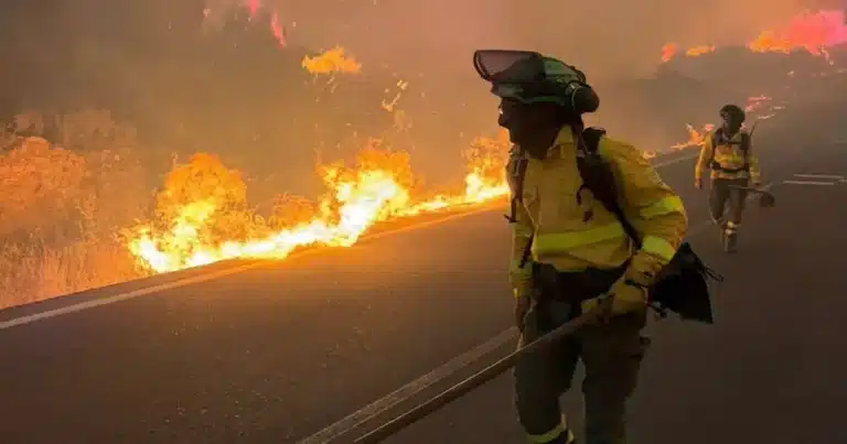 El devastador incendio forestal que afecta a la provincia de Almería, en la comunidad autónoma de Andalucía, al sur de España,