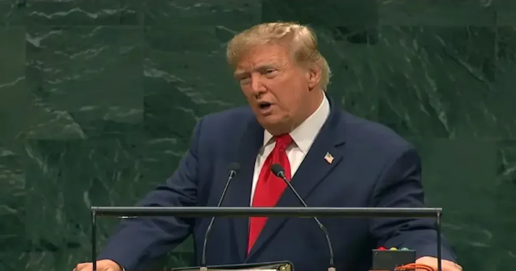 El presidente de Estados Unidos, Donald Trump, utilizó su intervención ante la 81ª Asamblea General de las Naciones Unidas para denunciar