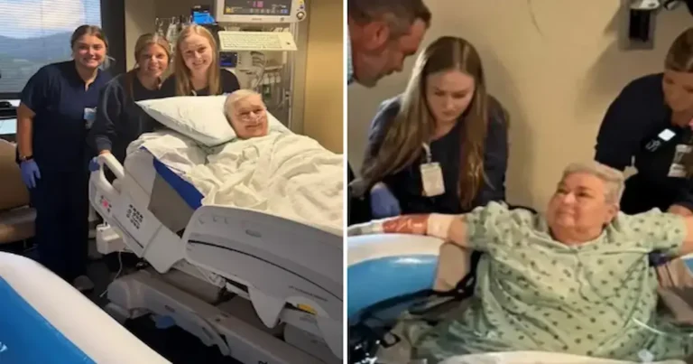 Tres enfermeras de la Unidad de Cuidados Intensivos (UCI) del Hospital de Huntsville, en Alabama, Estados Unidos,