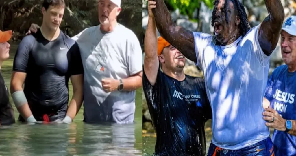 Dieciocho jugadores del equipo de fútbol americano de Carson-Newman University, en Tennessee, Estados Unidos